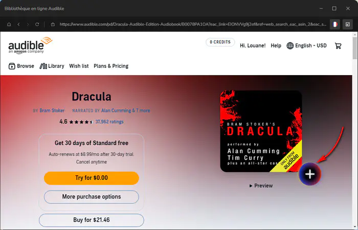 Rechercher les livres audio