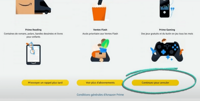 Continuer pour annuler