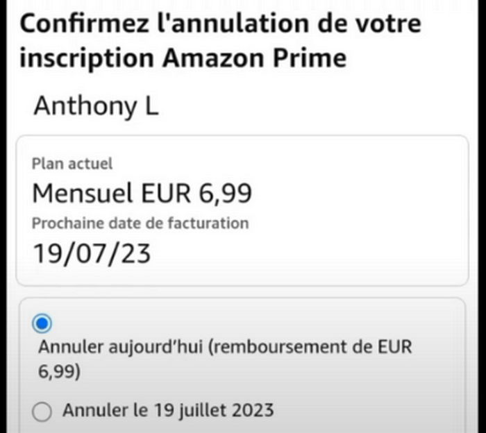 Sélectionnez les choix