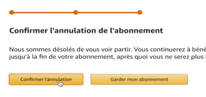 Confirmer l'annulation
