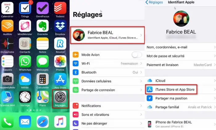 Résilier Audible via Réglages
