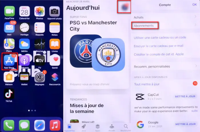 Résilier Audible via Apple Store