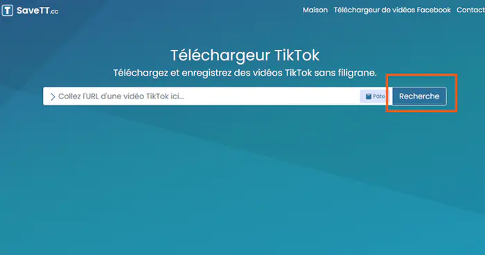 SaveTT.cc téléchargeur de vidéos TikTok