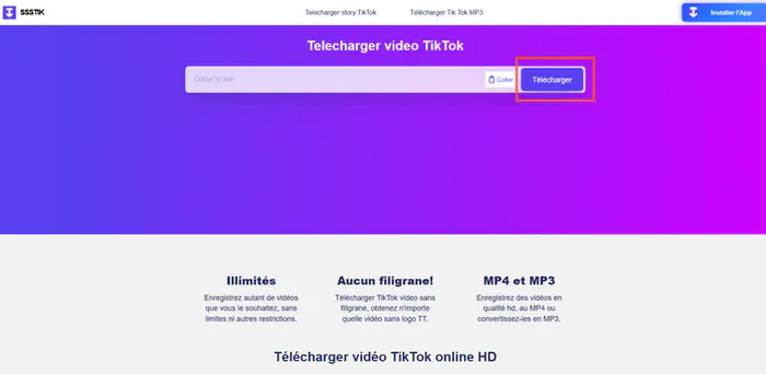 SSS TikTok MP4/MP3 convertisseur