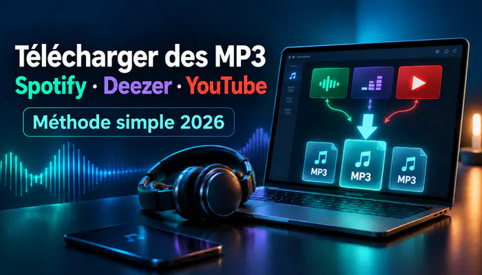 Télécharger des MP3 à partir de Spotify, Deezer ou YouTube