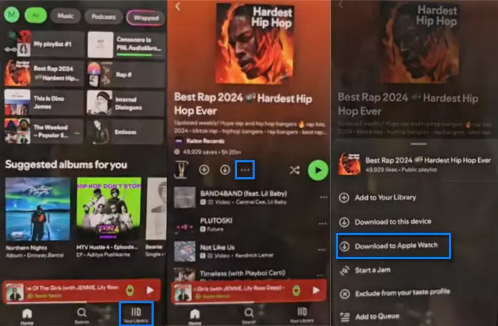 Télécharger des titres Spotify depuis votre iPhone