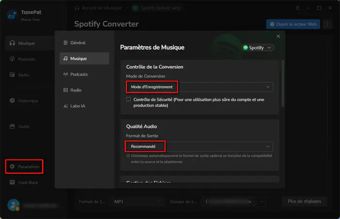 Télécharger Spotify Lossless