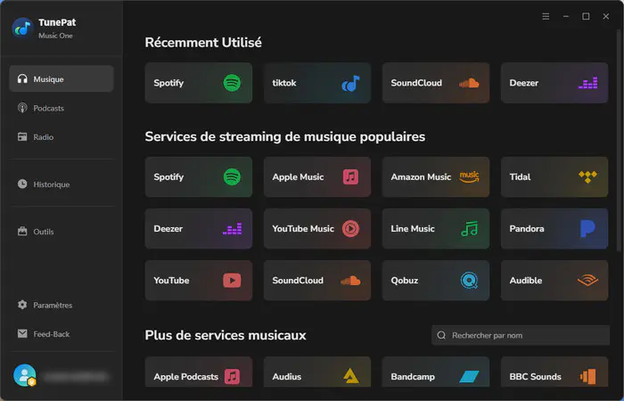 Sélectionnez une plateforme