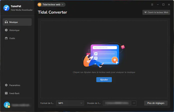 Ouvrez TunePat Tidal Media Downloader
