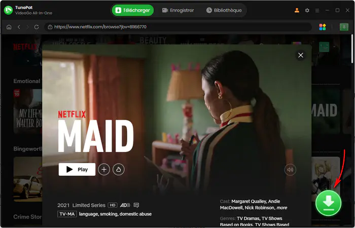 Ajoutez les vidéos Netflix