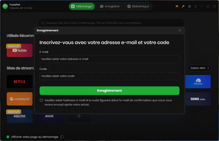 Enregistrement