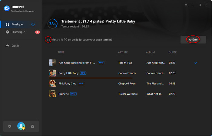 convertir de la musique YouTube